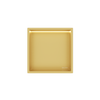 WALL-BOX ONE - BRASS /GOLD z LED - 30x30x10 cm