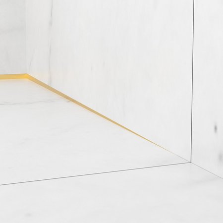 Listwa spadkowa Balneo złota przyścienna prawa 170 cm