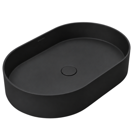 Washbasin ETERIA Solid Surface Carbon Black