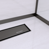 Slope profile Balneo black for glass right 170 cm