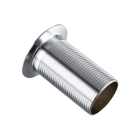 Brass washbasin stopper Balneo Klik Klak A white without overflow with ceramic head