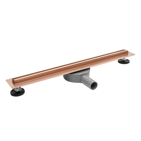 Odpływ liniowy podłogowy Balneo Slim & Low ProLine Copper 100 cm miedziany
