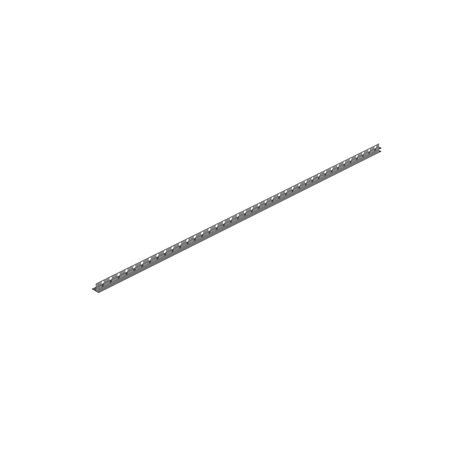 Listwa spadkowa Balneo gun metal do szkła prawa 170 cm