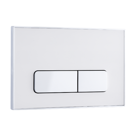 Przycisk spłukujący do WC Balneo Ixo biały akrylowy