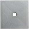 Brodzik z konglomeratu mineralnego Balneo Stone Tray 90 x 90 x 2,5 cm jasnoszary niski kwadratowy