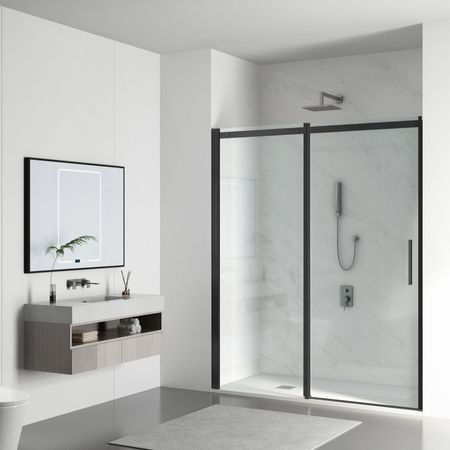 Drzwi prysznicowe rozsuwane Balneo Porta – Czarny 120 cm