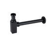 Trap basin brass Balneo black square