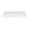 ALVERIA Solid Surface Washbasin Coco White with Linear Drain 80 cm