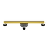 Linear drain floor Balneo Slim & Low ProLine Gold 70 cm gold