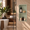 Niche shelf WALL-BOX Solid Duo Pistachio Cream