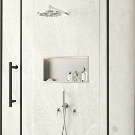 WALL-BOX ONE - INOX z LED - 30x60x10 cm