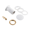 Basin plug brass Balneo Klik Klak A white with overflow