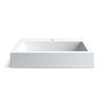 Balneo Lucy countertop washbasin 50 x 40 cm white conglomerate