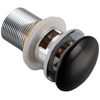 Brass basin plug Balneo Klik Klak A black with overflow and ceramic head