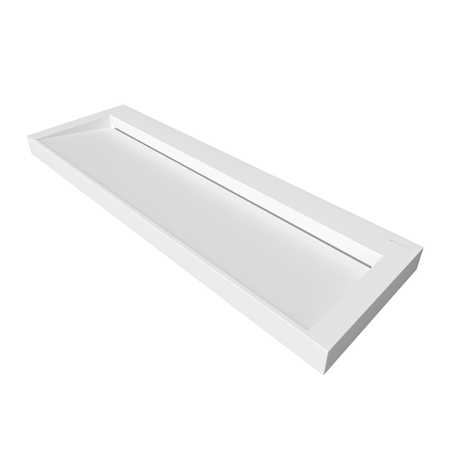Umywalka VELORIA Solid Surface Coco White/Biała z odpływem liniowym 140 cm