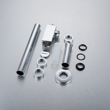 Syfon umywalkowy mosiężny Balneo chrom kwadratowy