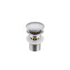 Basin plug brass Balneo Klik Klak F chrome with basket strainer and overflow