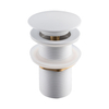 Basin plug brass Balneo Klik Klak A white without overflow