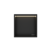 WALL-BOX ONE - BLACK z LED - 30x30x10 cm