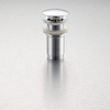 Brass basin plug LONG Klik Klak model K chrom without overflow