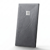 Balneo Stone Tray 120 × 90 × 2.5 cm low-profile rectangular composite shower tray, dark gray