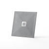 Brodzik z konglomeratu mineralnego Balneo Stone Tray 80 x 80 x 2,5 cm jasnoszary niski kwadratowy