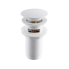 Basin plug brass Balneo Klik Klak C white with overflow