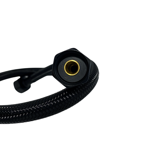 Wężyk przyłączeniowy Balneo PEX w oplocie czarnym 1/2" x 1/2" 60 cm