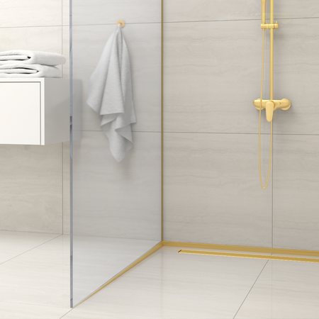 Listwa spadkowa Balneo złota podłogowa lewa 120 cm