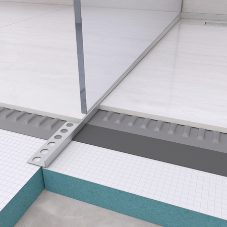 Listwa spadkowa Balneo inox podłogowa lewa 120 cm