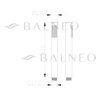 Shower head Balneo Cascade model 1 shiny gold