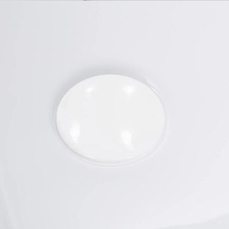 Balneo PARMA freestanding bathtub 170 x 72 cm, white acrylic with a stainless steel frame and 6 stabilizing legs, featuring an overflow and white drain