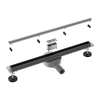 Odpływ liniowy podłogowy Balneo Slim & Low ProLine Gun Metal 90 cm