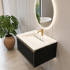 Umywalka ALVERIA Solid Surface Coco White/Biała z odpływem liniowym 60 cm