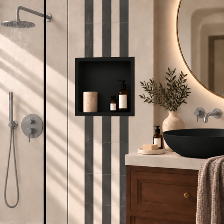 Półka wnękowa WALL-BOX Solid One Carbon Black