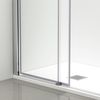 Shower enclosure sliding Balneo Rio 80 x 80 cm chrome transparentna