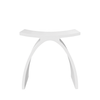 Stołek łazienkowy LAVO Solid Surface Coco White/Biały
