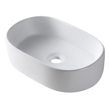 Balneo Vilar Above-Counter Basin 56 x 35.5 cm, White Ceramic