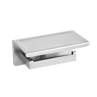 Paper holder with phone shelf Balneo Qarx inox