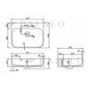 Washbasin BELORIA Solid Surface Carbon Black