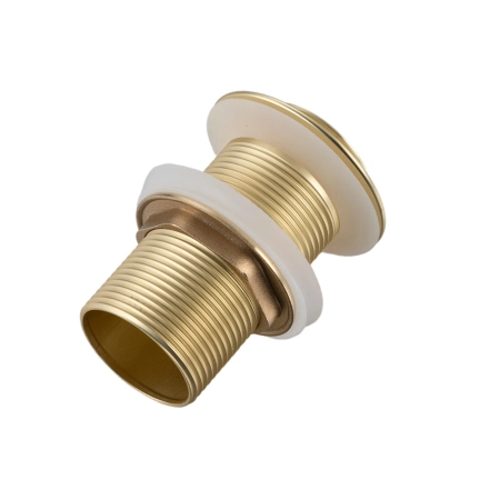 Balneo Brass Click-Clack Basin Plug B, Gold, Without Overflow – Brushed Gold