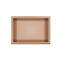 Balneo WALL-BOX ONE Copper 30x20x10 cm copper stainless steel recessed shelf with collar
