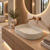 Washbasin ETERIA Solid Surface Cashmere Dune