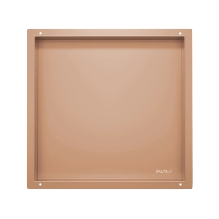 Balneo Wall Box No rim Copper 30 x 30 x 10 cm copper stainless steel recessed shelf without collar
