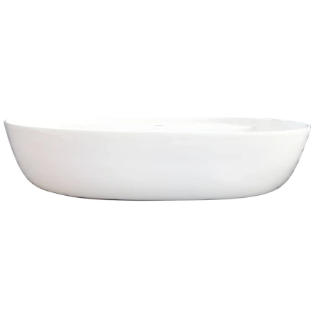 Umywalka nablatowa Balneo Alvio 61,5 x 41,5 cm biała ceramiczna