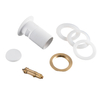 Basin plug brass Balneo Klik Klak B white with overflow
