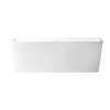 Freestanding bathtub Balneo ROMA NO RIM 170 x 80 cm white acrylic with frame made of stainless steel and 6 stabilizing legs with overflow and white plug