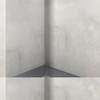 Composite Shower Tray Balneo Stone Tray 90 × 90 × 2.5 cm, Dark Gray, Low-Profile, Semi-Circular