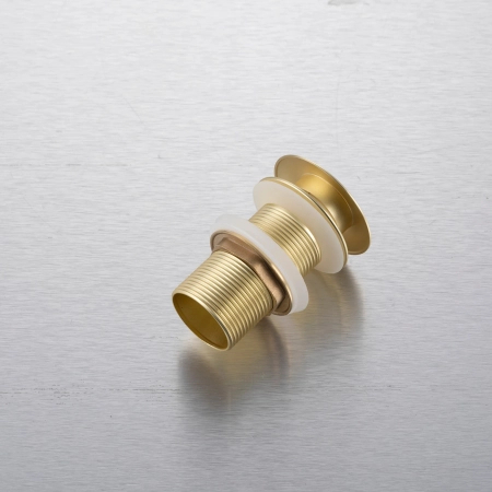 Balneo Brass Click-Clack Pop-Up Basin Waste A, Gold, No Overflow – Brushed Gold