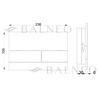Flush button for toilet Balneo Flo copper